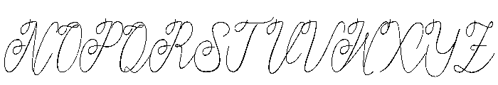 Atakanascript Font UPPERCASE