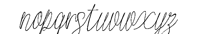 Atakanascript Font LOWERCASE