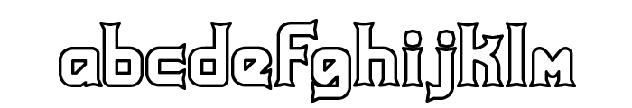 Ataxia Outline [BRK] Font LOWERCASE