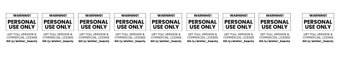 Atelier Beauty - Non Commercial Use Font OTHER CHARS