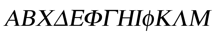 Atene-Italic Font UPPERCASE
