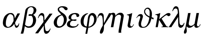 Atene-Italic Font LOWERCASE