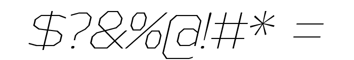 AthabascaEl-Italic Font OTHER CHARS