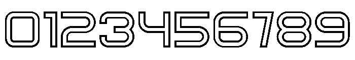 Athletic Shirt Hollow Regular Font OTHER CHARS