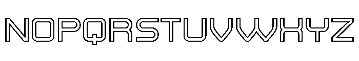 Athletic Shirt Hollow Regular Font LOWERCASE