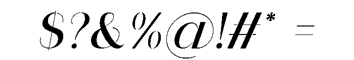 Athlon Kendich Italic Font OTHER CHARS