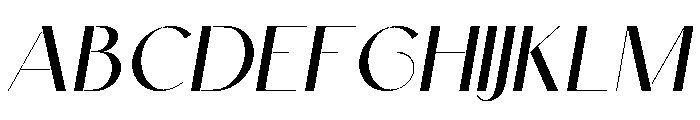 Athlon Kendich Italic Font UPPERCASE