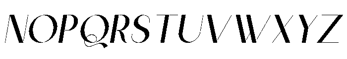 Athlon Kendich Italic Font UPPERCASE