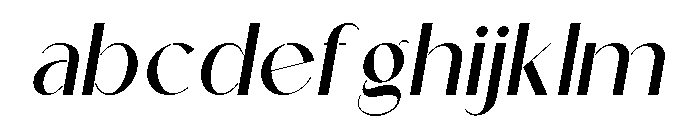 Athlon Kendich Italic Font LOWERCASE