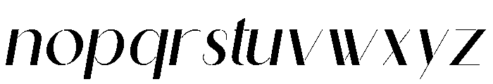 Athlon Kendich Italic Font LOWERCASE