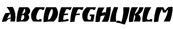 Atikupersonaluse-BlackSlanted Font UPPERCASE