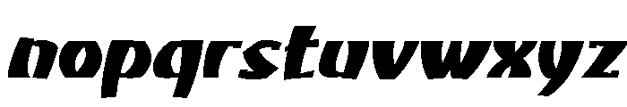 Atikupersonaluse-BlackSlanted Font LOWERCASE