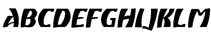 Atikupersonaluse-BoldSlanted Font UPPERCASE