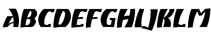 Atikupersonaluse-ExtBdSlant Font UPPERCASE