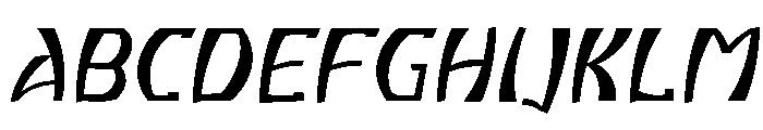 Atikupersonaluse-ExtLtSlant Font UPPERCASE