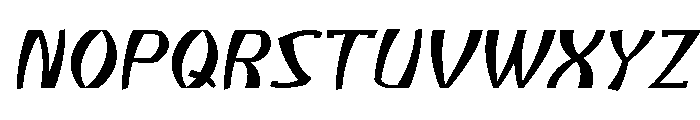 Atikupersonaluse-ExtLtSlant Font UPPERCASE
