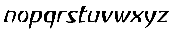 Atikupersonaluse-ExtLtSlant Font LOWERCASE
