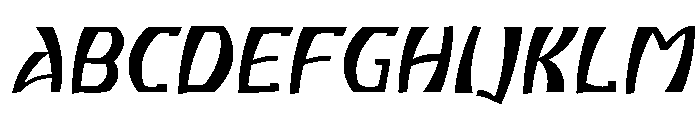 Atikupersonaluse-LightSlanted Font UPPERCASE