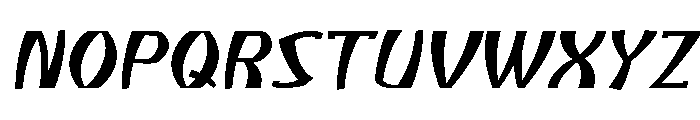 Atikupersonaluse-LightSlanted Font UPPERCASE