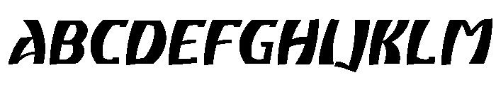 Atikupersonaluse-SemBdSlant Font UPPERCASE