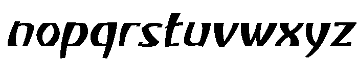 Atikupersonaluse-Slanted Font LOWERCASE