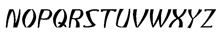 Atikupersonaluse-ThinSlanted Font UPPERCASE