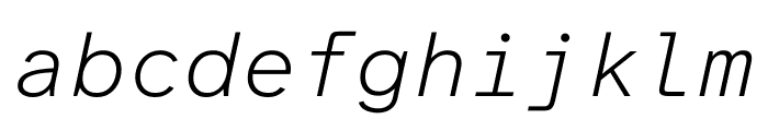 Atkinson Hyperlegible Mono ExtraLight Italic FONT