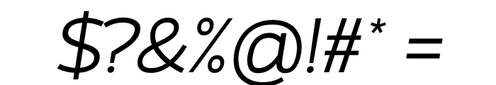 Atozimple Italic Font OTHER CHARS