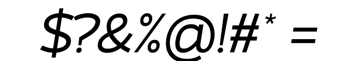 Atozimple Medium Italic Font OTHER CHARS