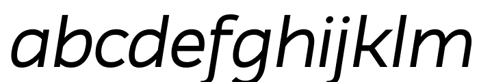 Atozimple Medium Italic Font LOWERCASE