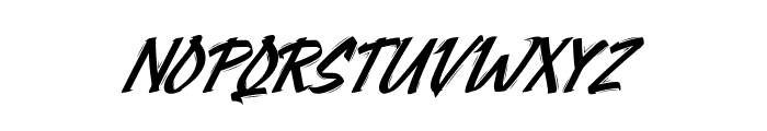 Attacktion Demo Brush Font LOWERCASE