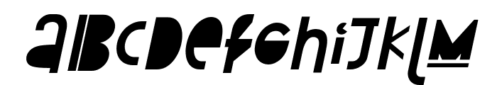 Attracted Monday Italic Font LOWERCASE