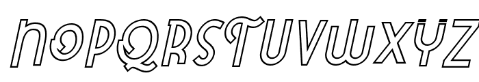 Attracted Monday Outline Italic Font UPPERCASE