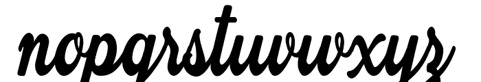 Attraction Personal Use  Font LOWERCASE