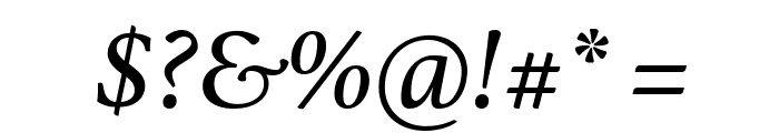 Athelas Italic Font OTHER CHARS