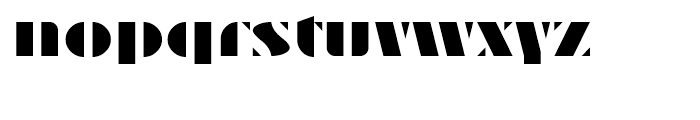 AT Traffa Stencil Regular Font LOWERCASE
