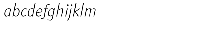 ATF ArumSans Light Italic Font LOWERCASE