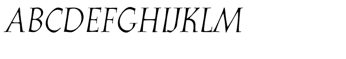 Athenaeum Italic Font UPPERCASE