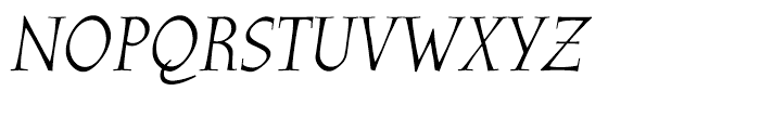 Athenaeum Italic Font UPPERCASE