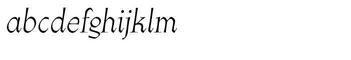 Athenaeum Italic Font LOWERCASE