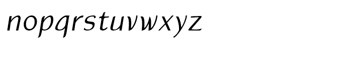 Atlantic Sans Italic OSF Font LOWERCASE