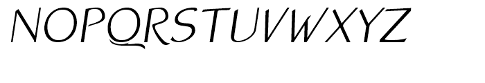 Atlantic Sans Italic Font UPPERCASE