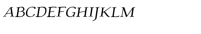 Atlantic Serif Italic Caps Font LOWERCASE