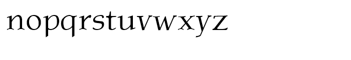 Atlantic Serif Regular Font LOWERCASE
