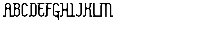 Atom Straight Font UPPERCASE