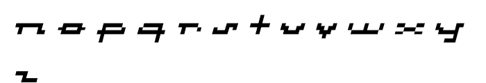 Atomic Inline Italic Font LOWERCASE