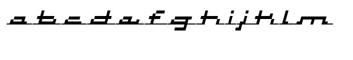 Atomic Inline Script Italic Font LOWERCASE
