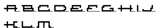 Atomic Inline Script Font UPPERCASE