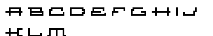 Atomic Inline Font UPPERCASE