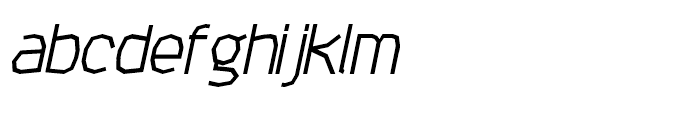Attac Semi Bold Italic Font LOWERCASE